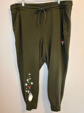 My Neighbor Totoro Joggers Olive Green Studio Ghibli Size 2
